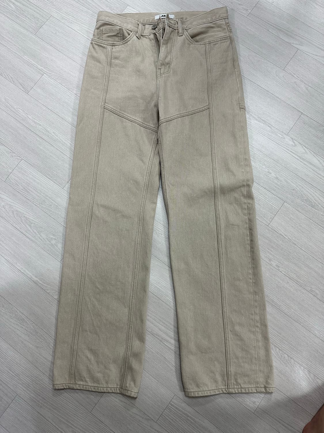 라벨아카이브 베이지 데님팬츠 상품이미지1