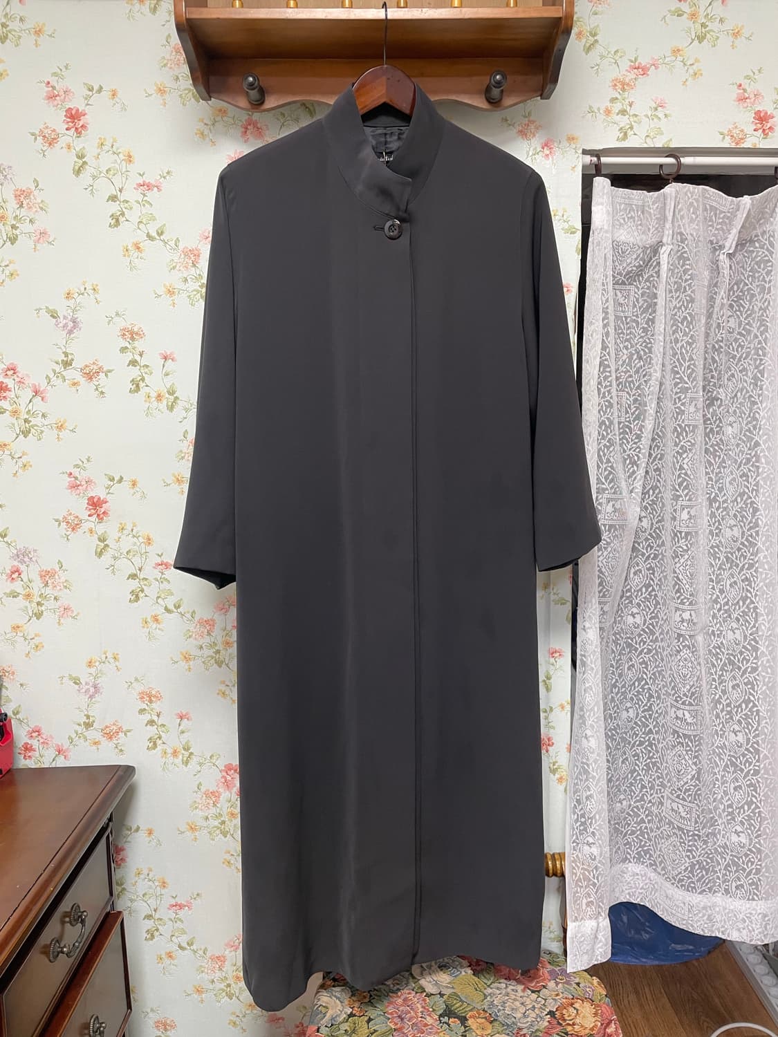 미니멀 블랙 롱 자켓 코트 상품이미지1