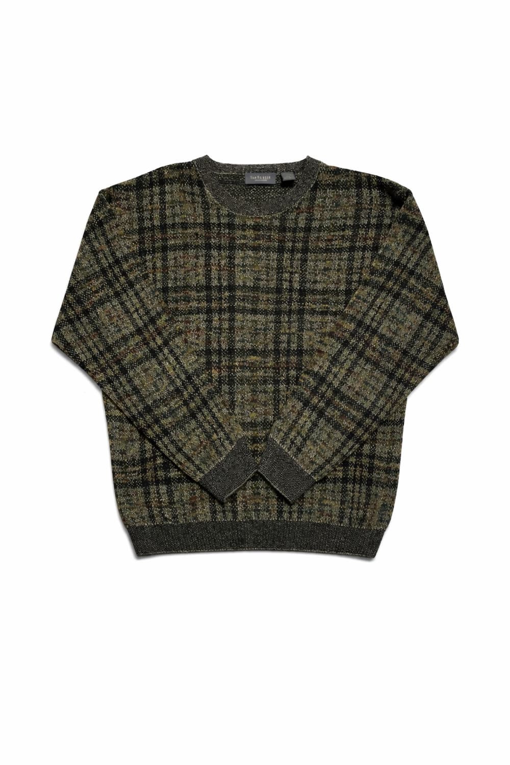 USA 00s 미국 빈티지 반휴센 체크 패턴 니트 스웨터 레트로 Y2K 상품이미지1