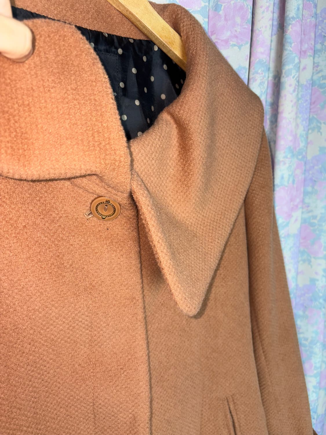 카멜브라운 카라 울혼방 숏코트 상품이미지6