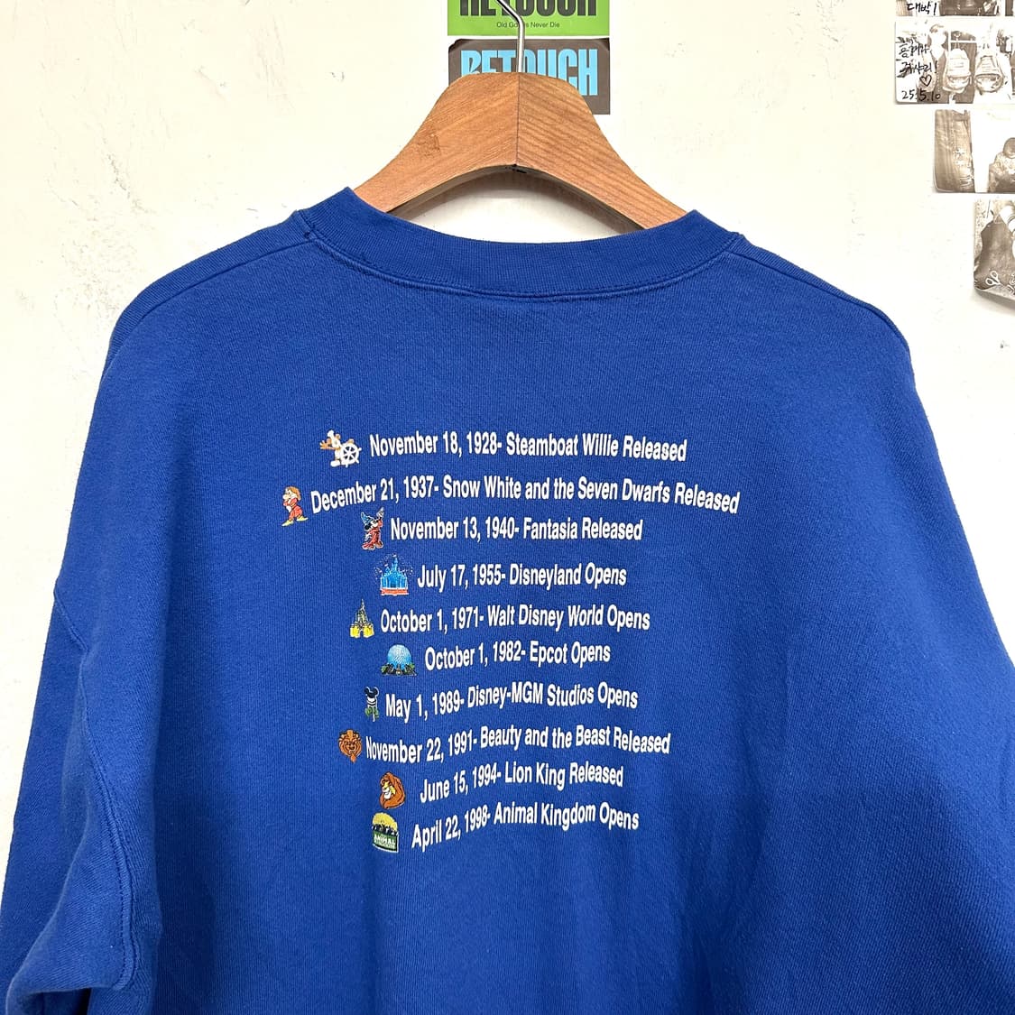 00‘s 디즈니 100주년 기념 스웻셔츠 상품이미지7