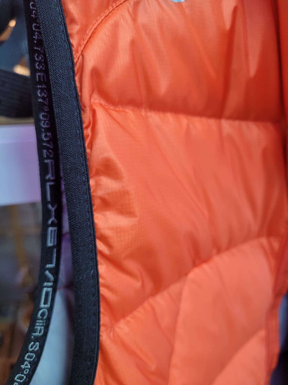 RLX 폴로 랄프로렌 오렌지 패딩 조끼 (오리털) 상품이미지6