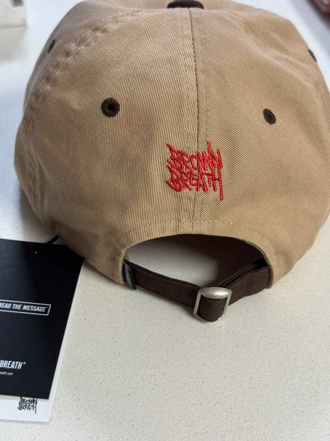 브라운 브레스 볼캡   상품이미지4