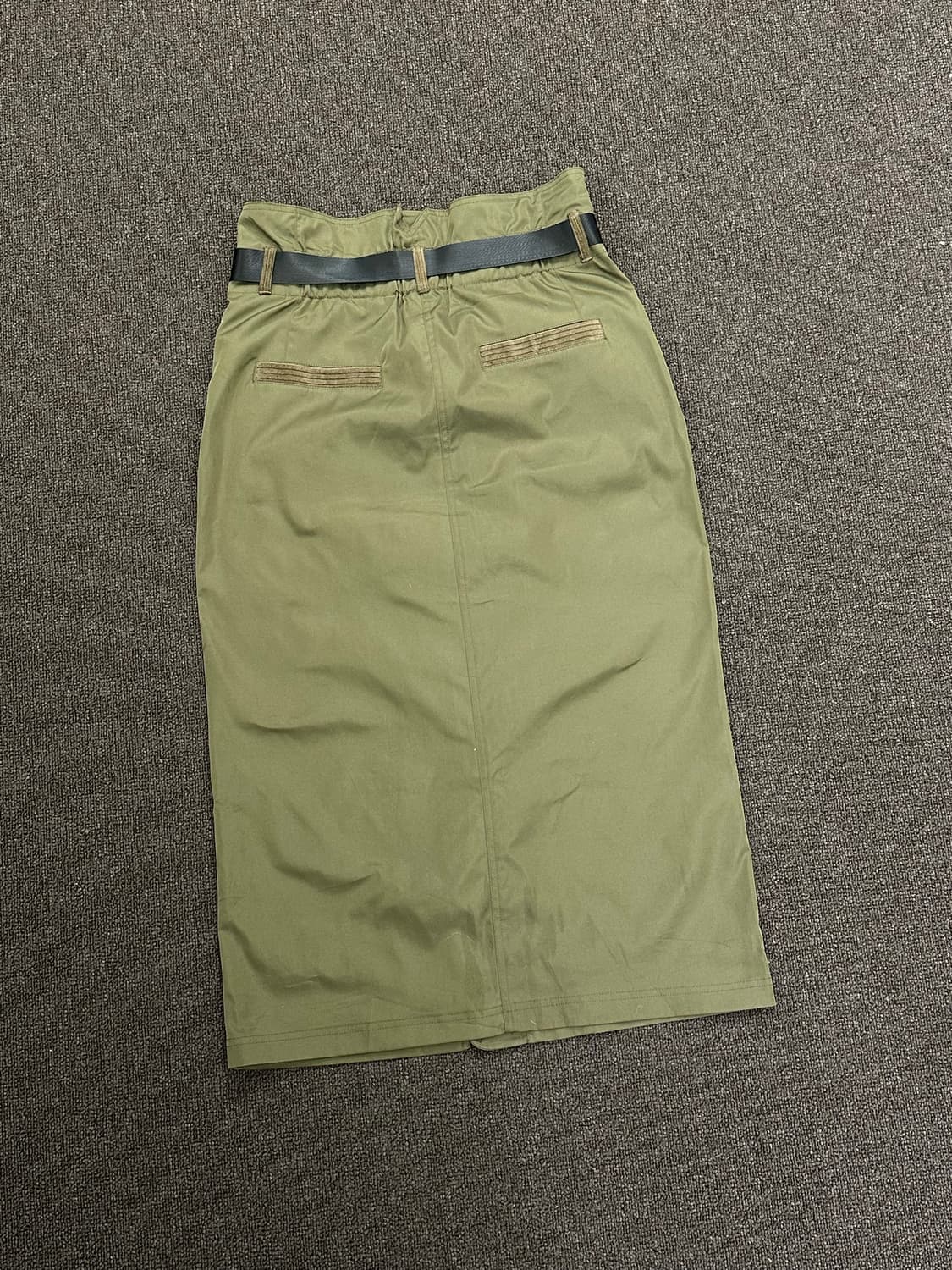 OS)Japanese vintage 여성 벨티드 코듀로이 집업 카고 스커 상품이미지6