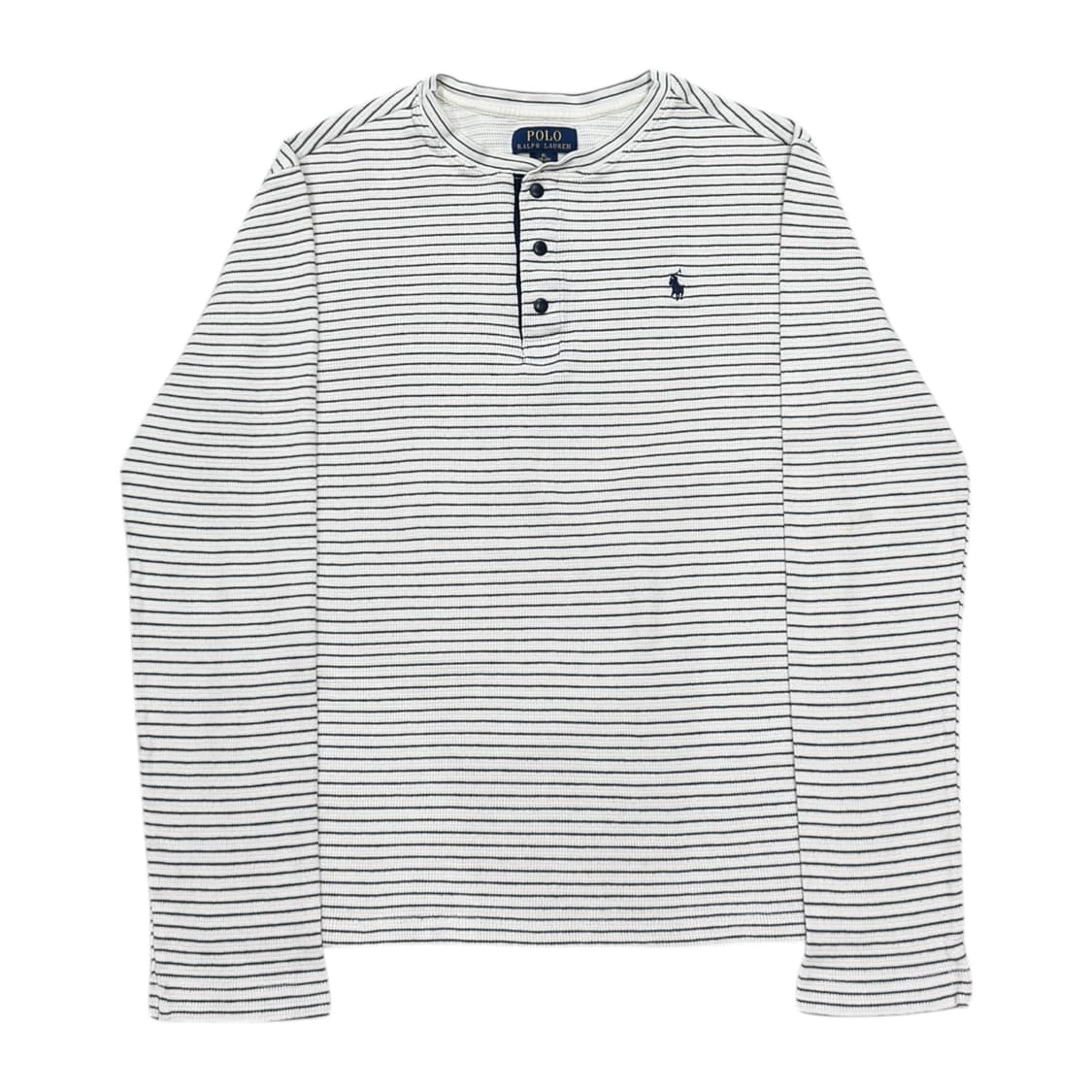 폴로 랄프로렌 헨리넥 버튼 스트라이프 긴팔티 XL 상품이미지1