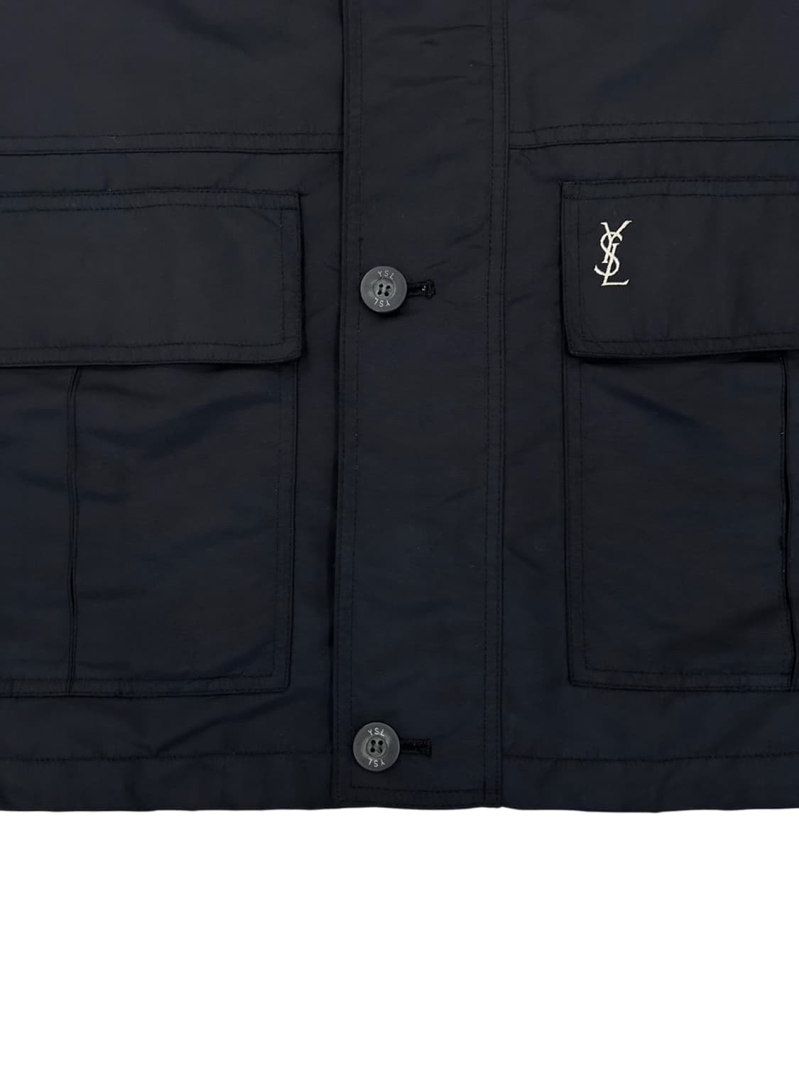 00s YSL 생로랑 나일론 자켓 블랙 (M~XL) 상품이미지6