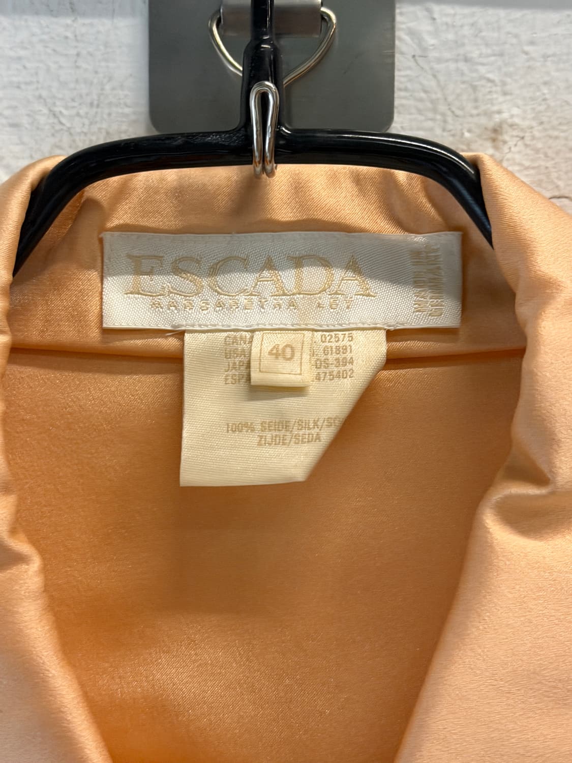 ESCADA 에스카다 90s 오렌지 실크 드레스 셔츠 40 상품이미지2