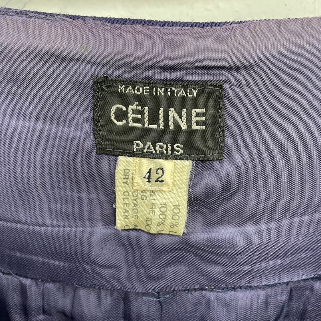 올드 셀린느 체인 장식 네이비 스커트 치마 상품이미지5