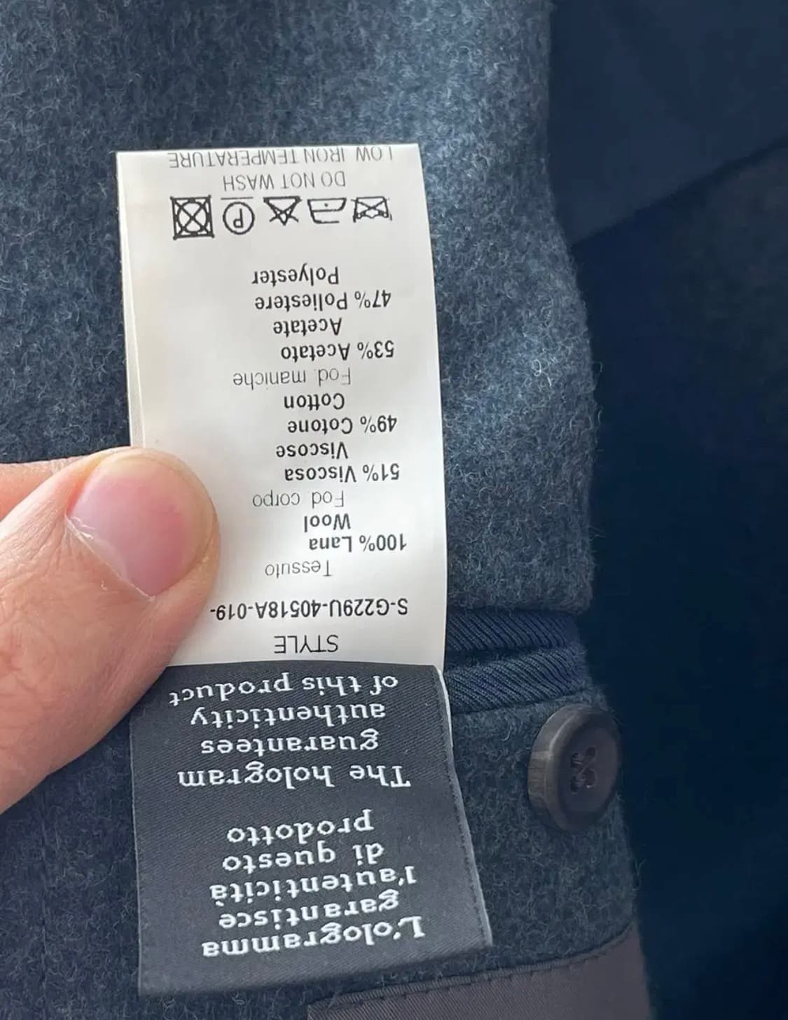 시빌리아 SIVIGLIA 이태리 메이드 코트 상품이미지8