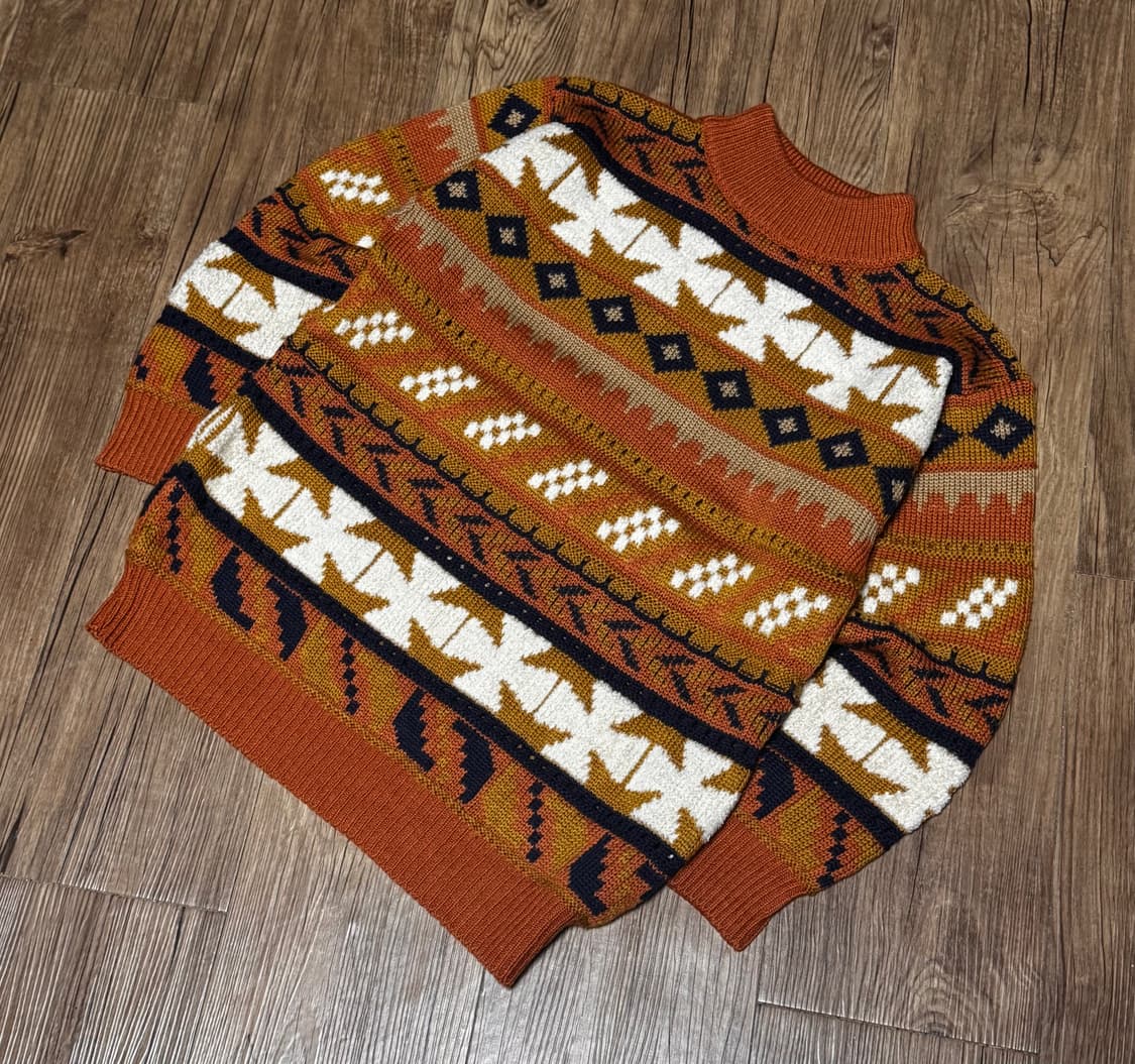 체리레인 일본 직조 패턴 니트 스웨터 상품이미지1