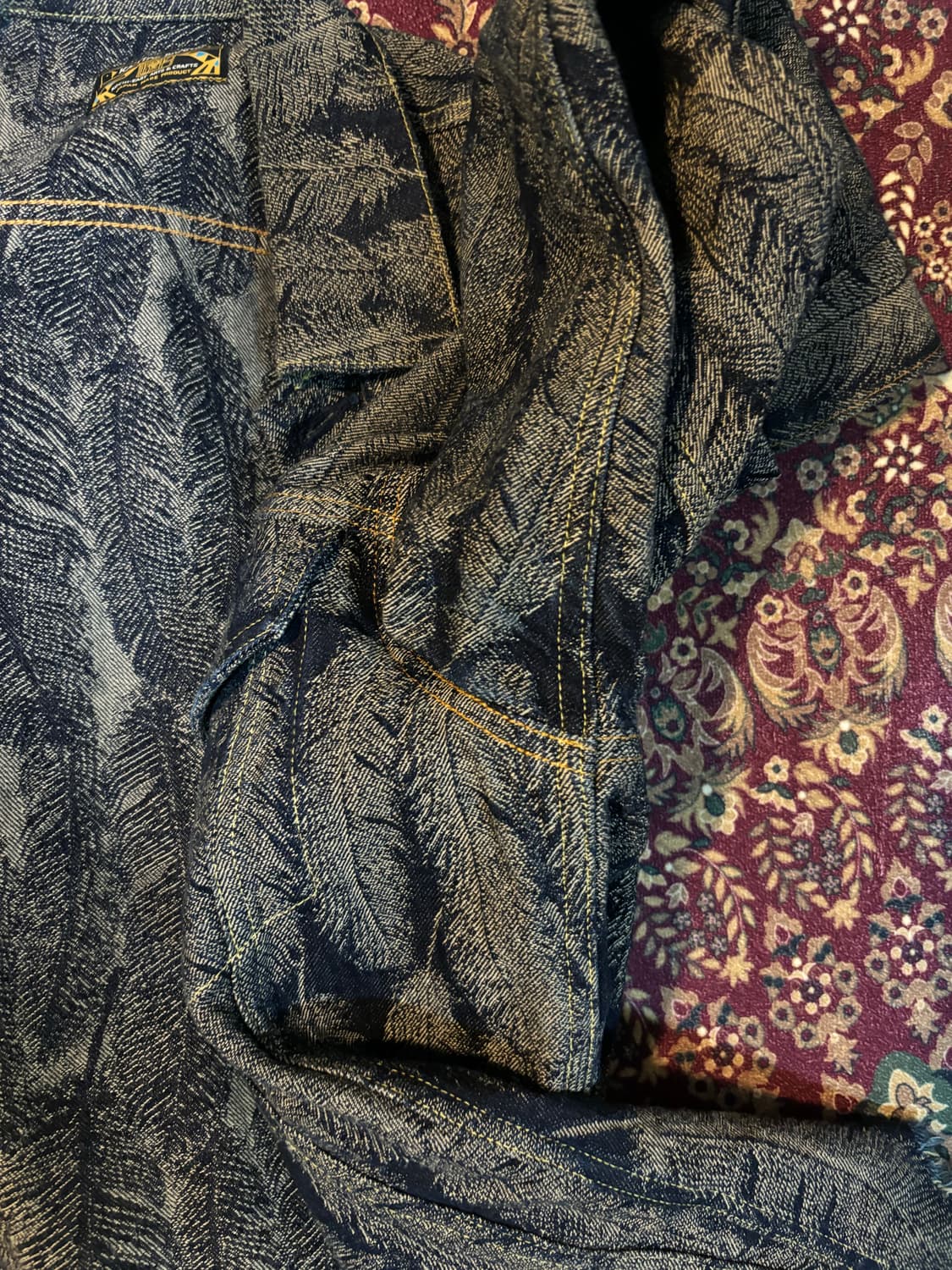 캐피탈 페더 12온즈 맥파이 데님 3rd 자켓 인디고 3사이즈 상품이미지4