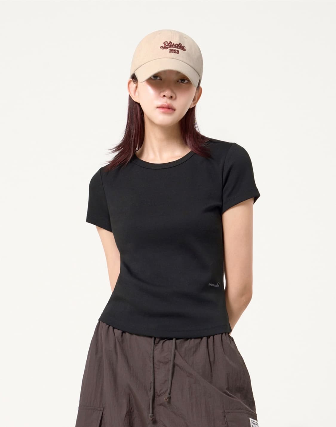 1993스튜디오 웨이브 로고 볼캡 베이지 상품이미지1