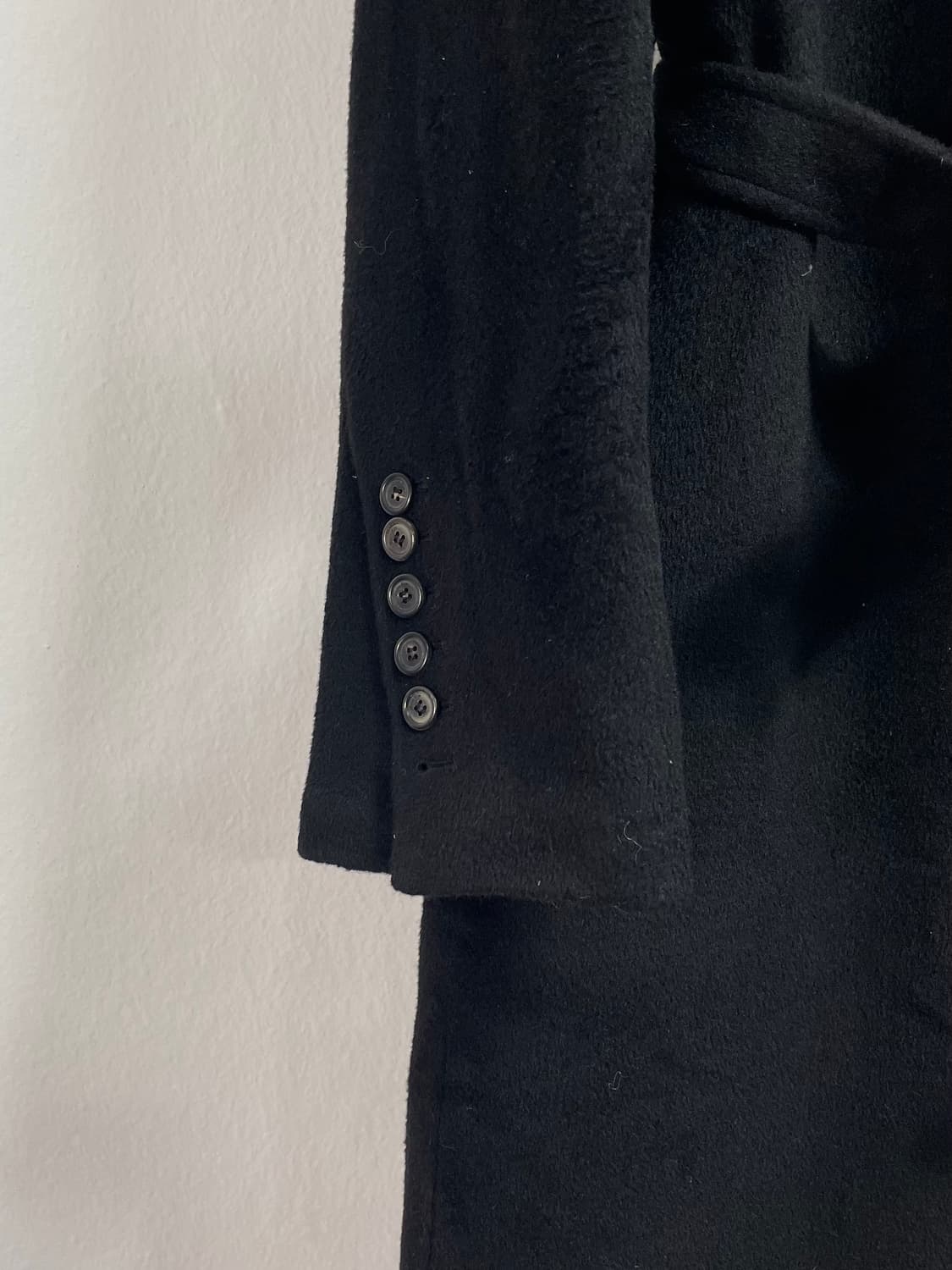 마뗑킴 램스울 벨티드 싱글 롱 코트(on.43)7 상품이미지4