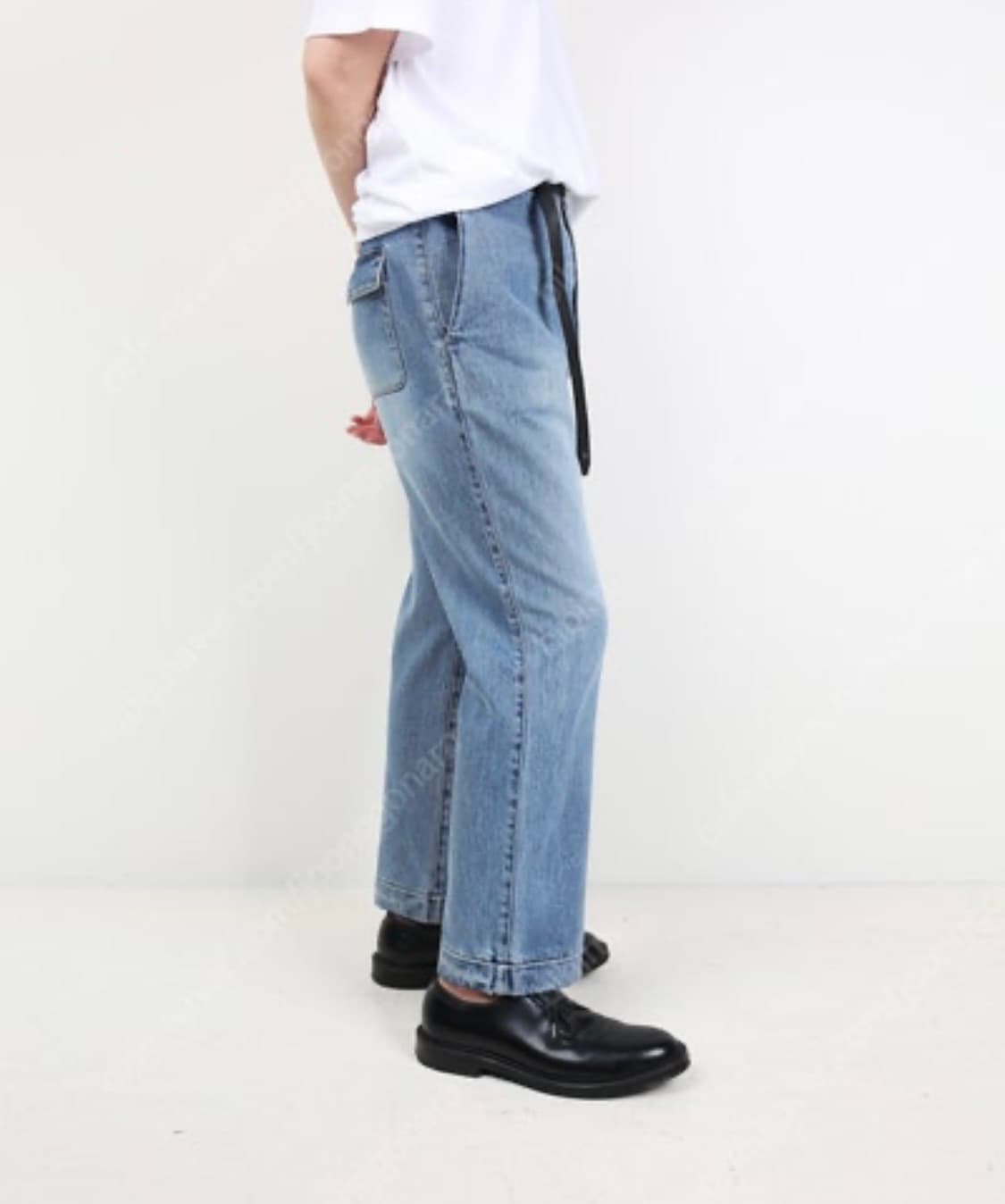 [YEARS AGO] 연청 슬랙스 디테일 데님팬츠 ( S사이즈) 상품이미지1