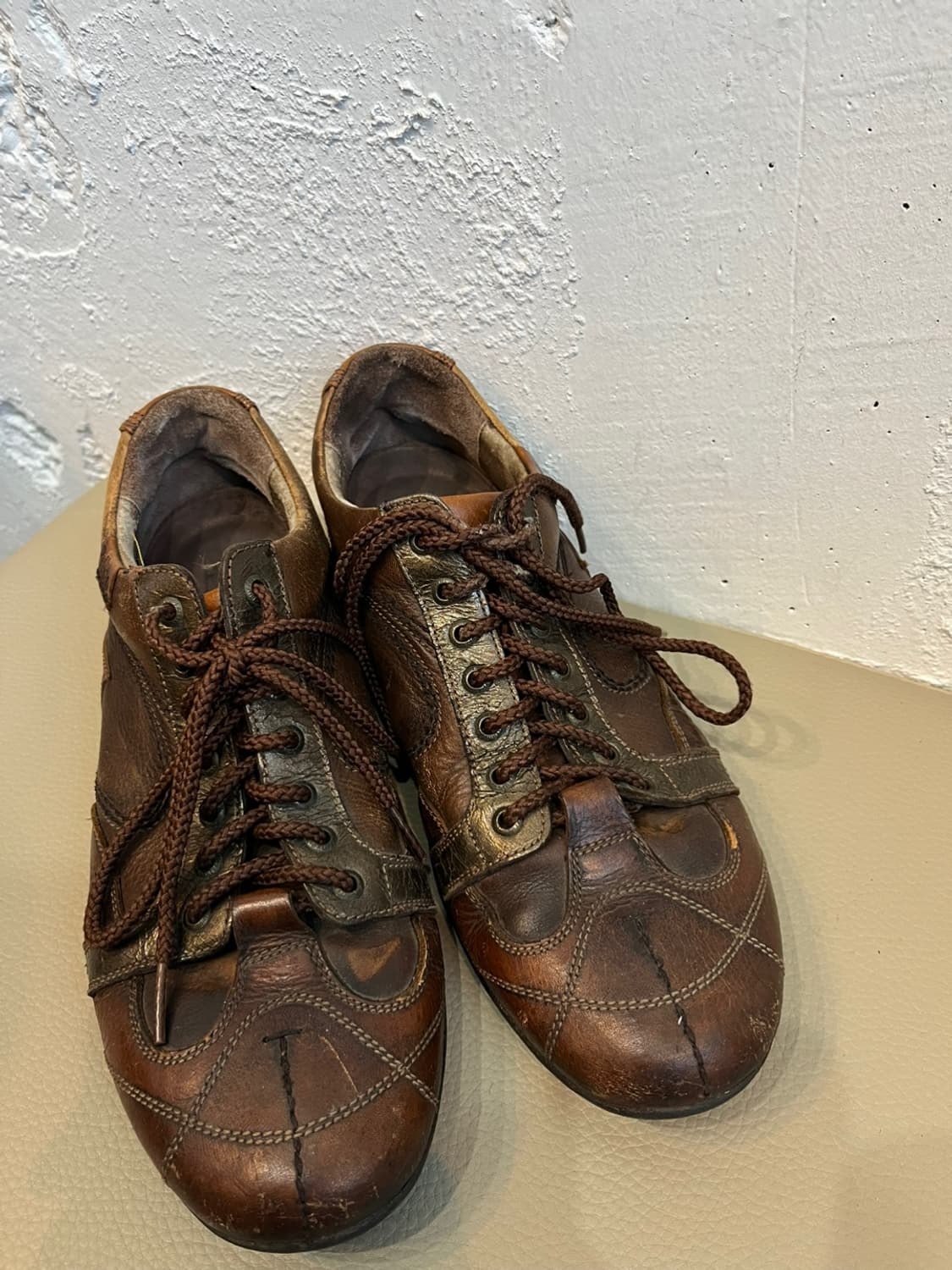 빈티지 버팔로 레더 슈즈 신발 255 상품이미지2