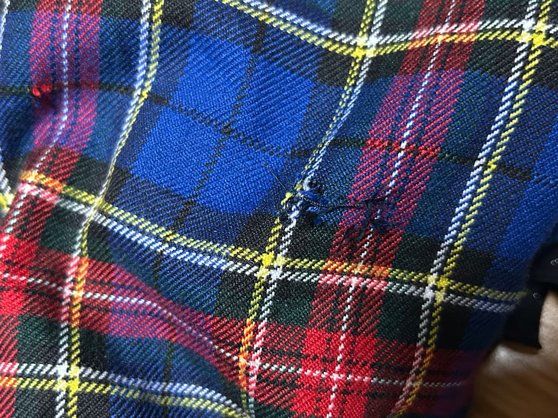 *rare design* 2000s 펑크 타탄체크 본디지 팬츠 상품이미지7