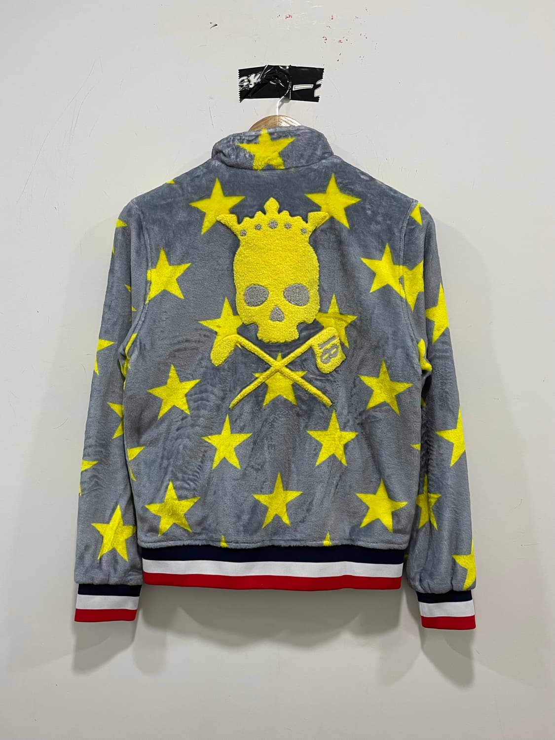 Jpn Birdie Hunt 버디헌트 스컬자수 별패턴 플리스 후드집업 상품이미지3