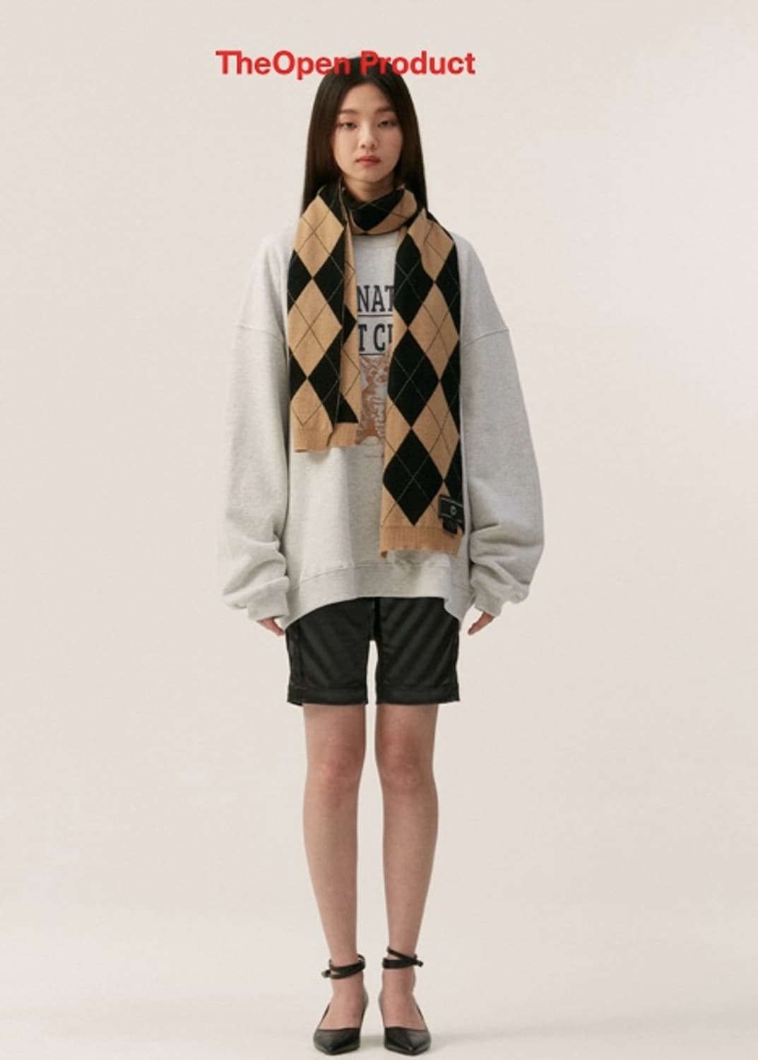 TheOpen Product 더오픈프로덕트 아가일 머플러 상품이미지2