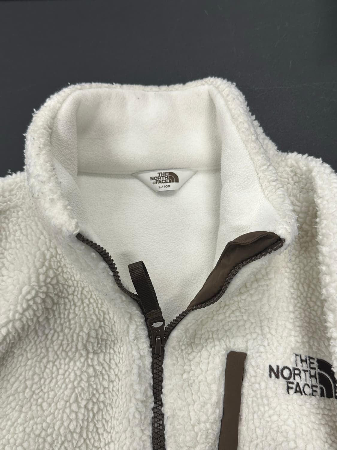 노스페이스 화이트 브라운 후리스 상품이미지5