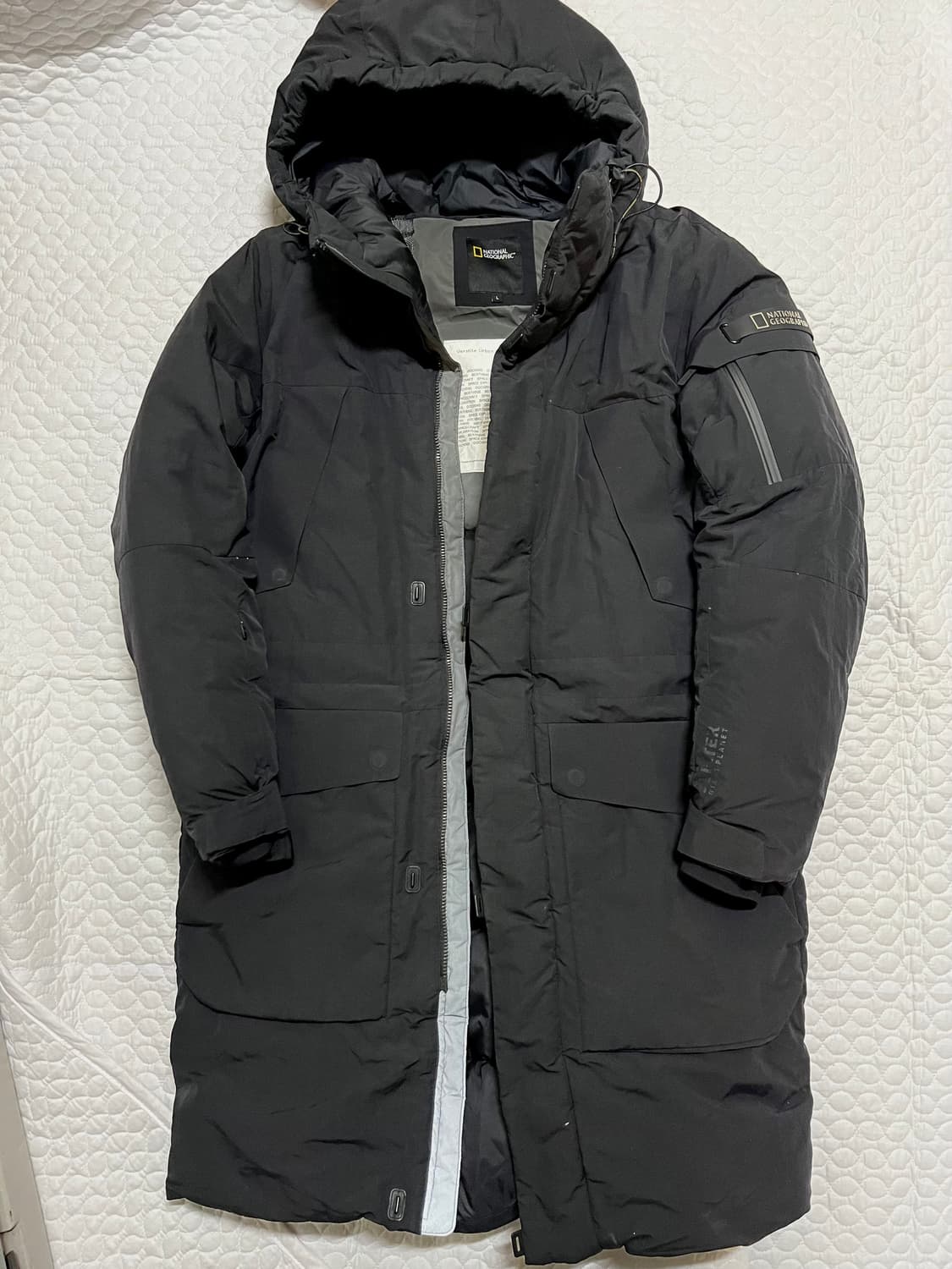 내셔널지오그래픽 구스다운 롱패딩 100L  상품이미지4
