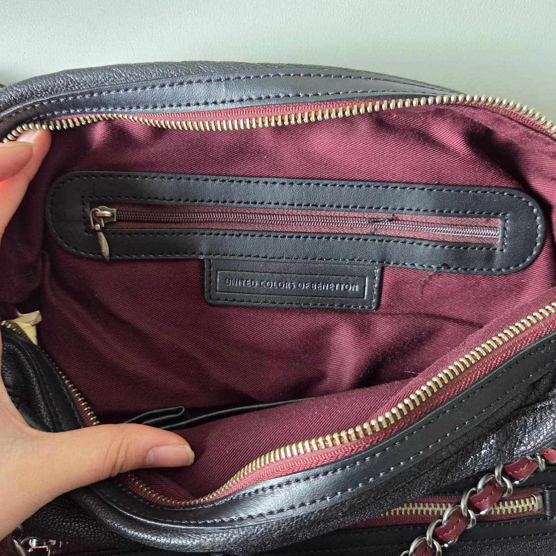 [Benetton] 베네통 레더 핸드백 상품이미지4