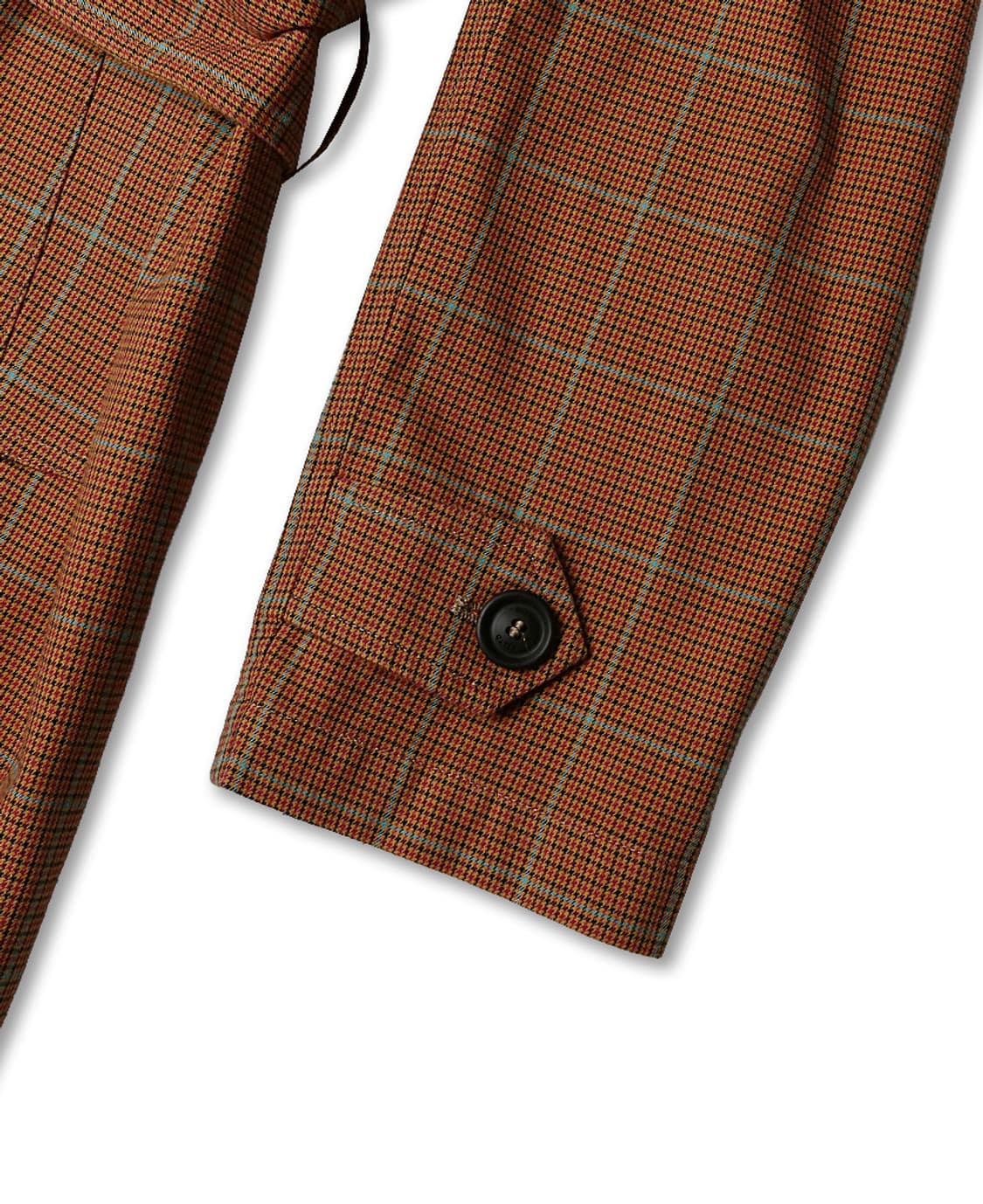 팔토 [Palto] 아르키비오 오렌지 체크 레글런 벨티드 코트 이탈리아 상품이미지6