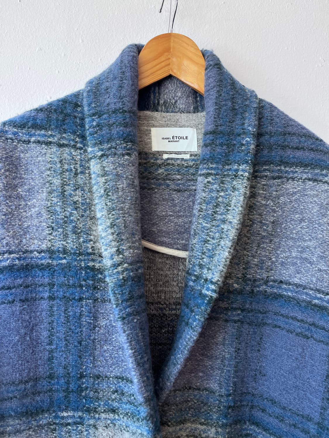 이자벨 마랑 에뚜왈 여성 롱울체크코트 0사이즈 상품이미지1