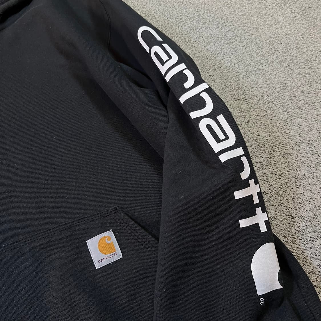 칼하트 스펠 빅로고 후드티 상품이미지2