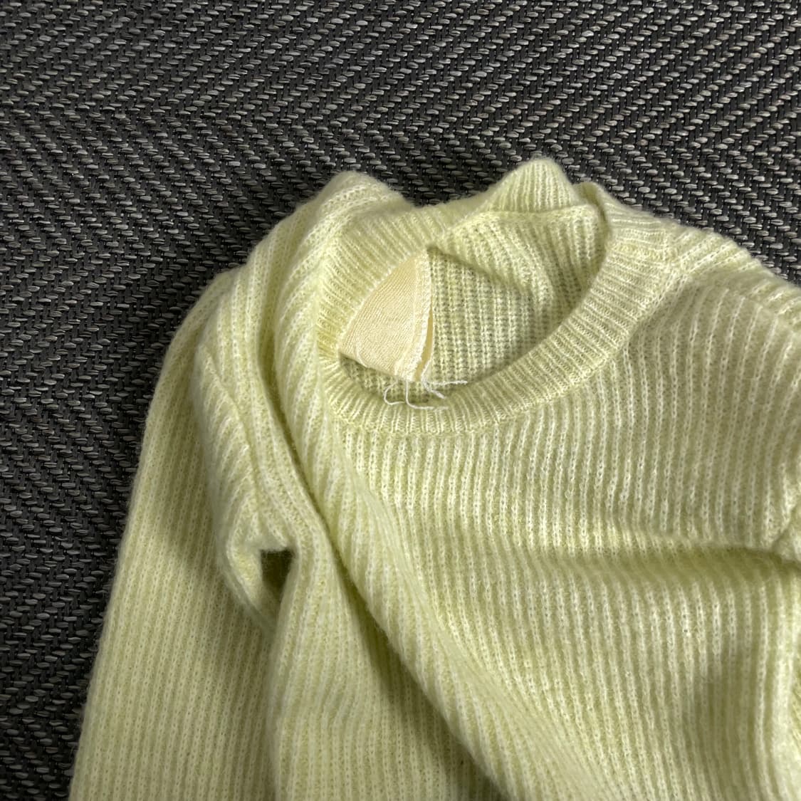 빈티지 우먼스 절개 디테일 슬림핏 스웨터o 3136 상품이미지4