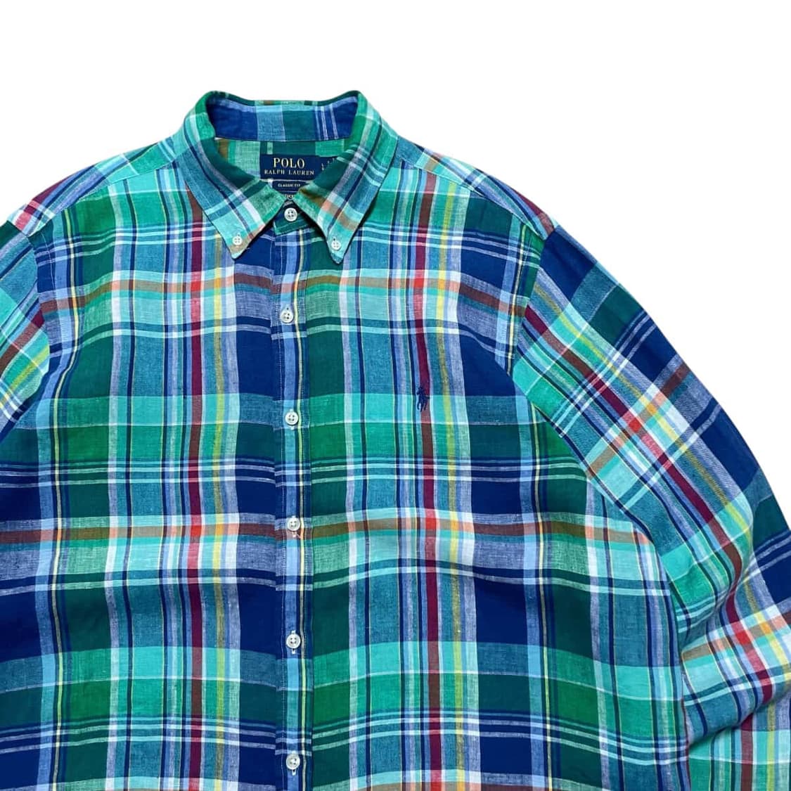 폴로랄프로렌 린넨 체크셔츠 상품이미지2