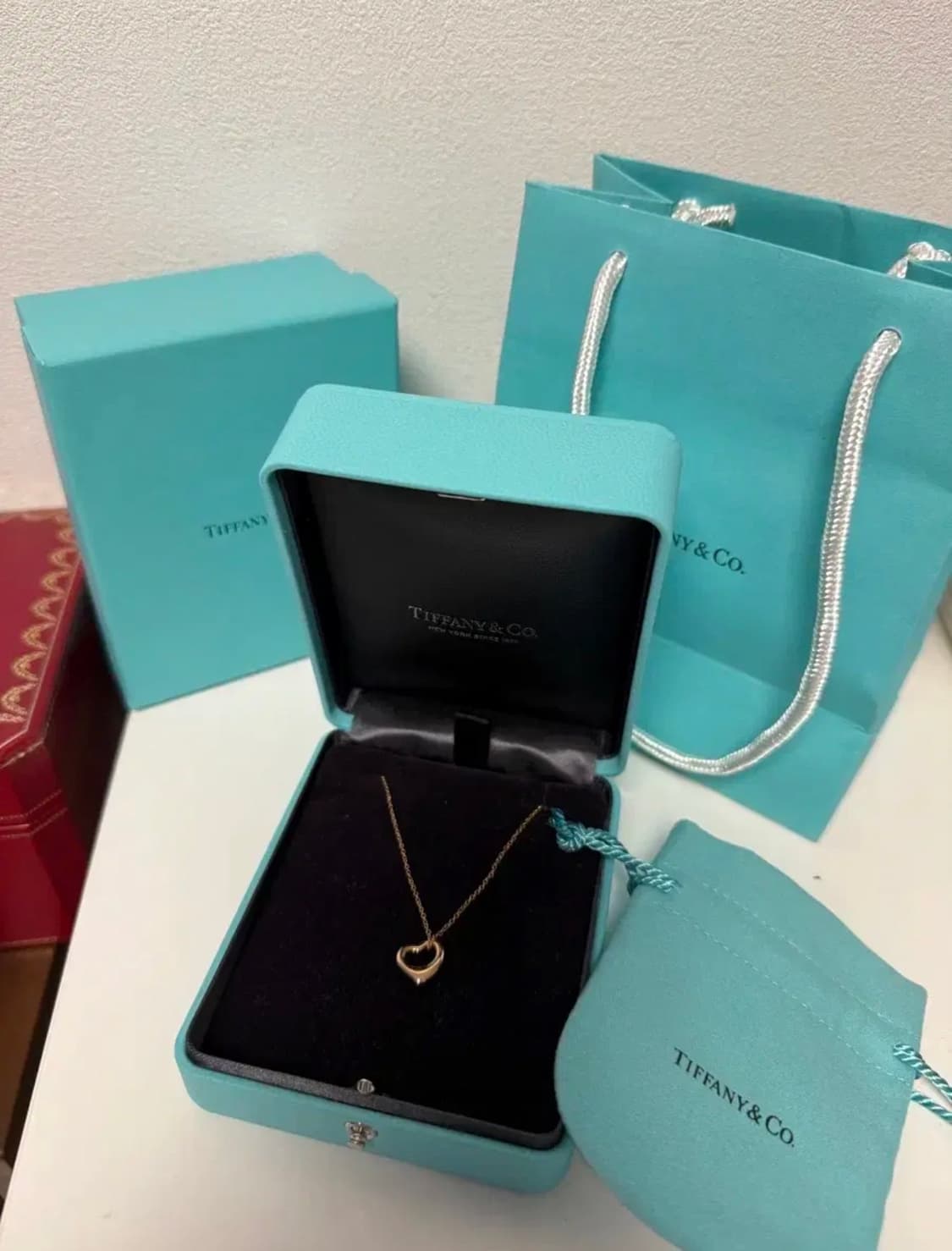 티파니앤코 오픈하트 로즈골드 11mm 목걸이 상품이미지1