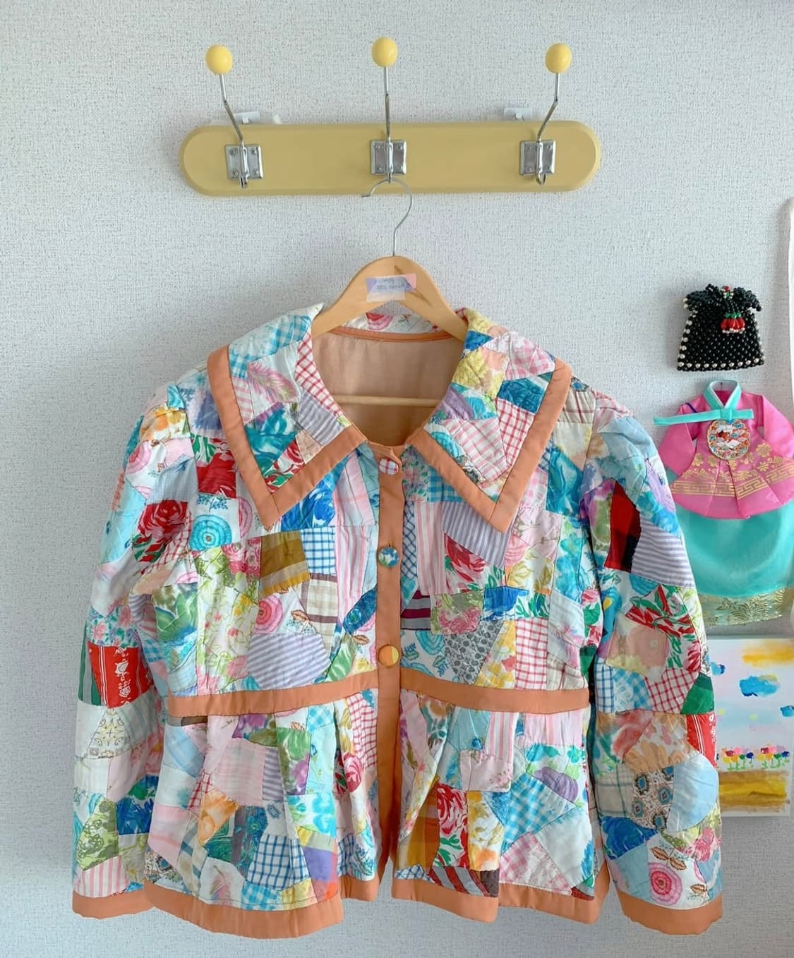 빈티지 퀼트 이불 자켓 리워크 리메이크 상품이미지1