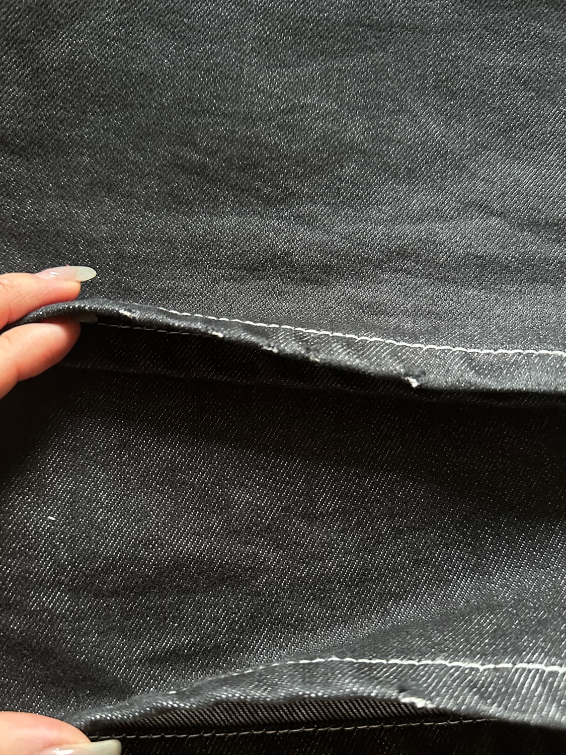 카시코 엠브로이드 논페이드 팬츠 블랙 m 팝니당 상품이미지3