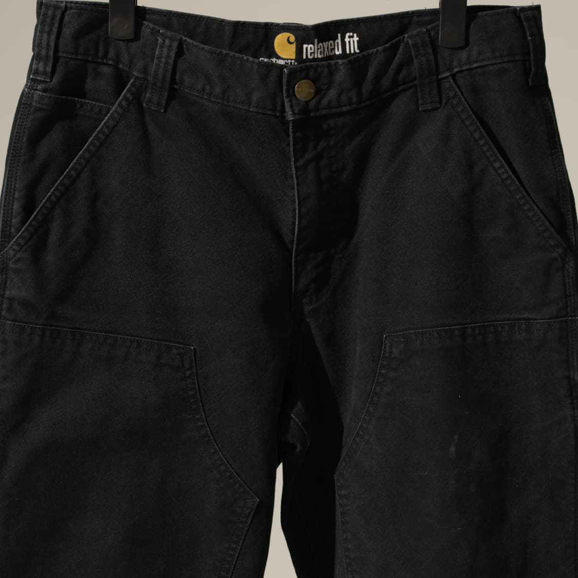 (32x32) 칼하트 릴랙스핏 더블니 블랙  상품이미지2