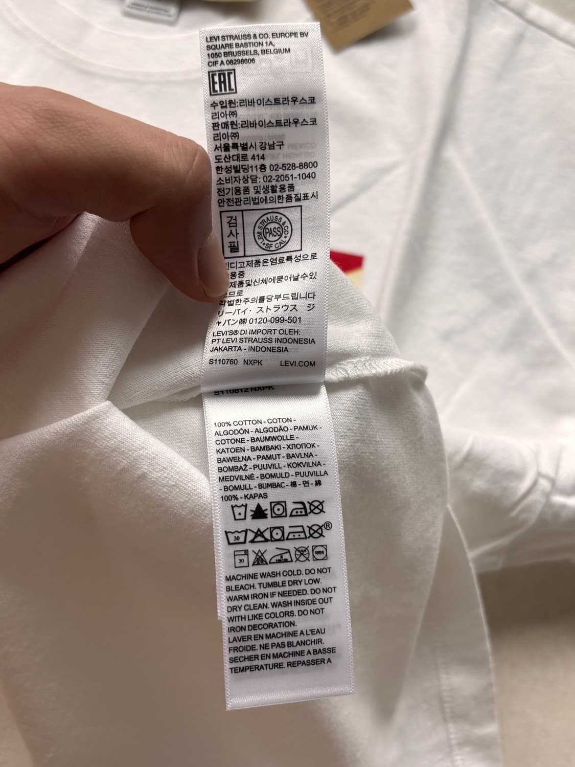 오아시스 오피셜 그래픽 티셔츠 (화이트 / 새제품) L 유니온잭 상품이미지7