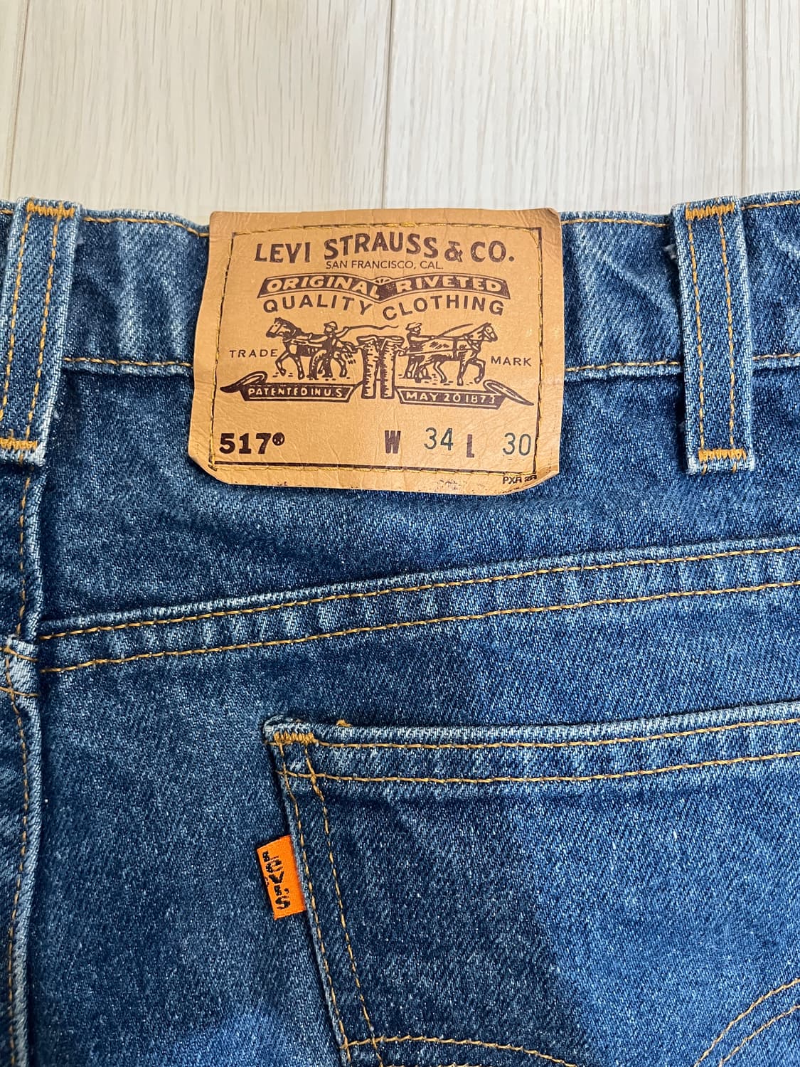 리바이스517 오렌지탭 34x30 made in USA 상품이미지3