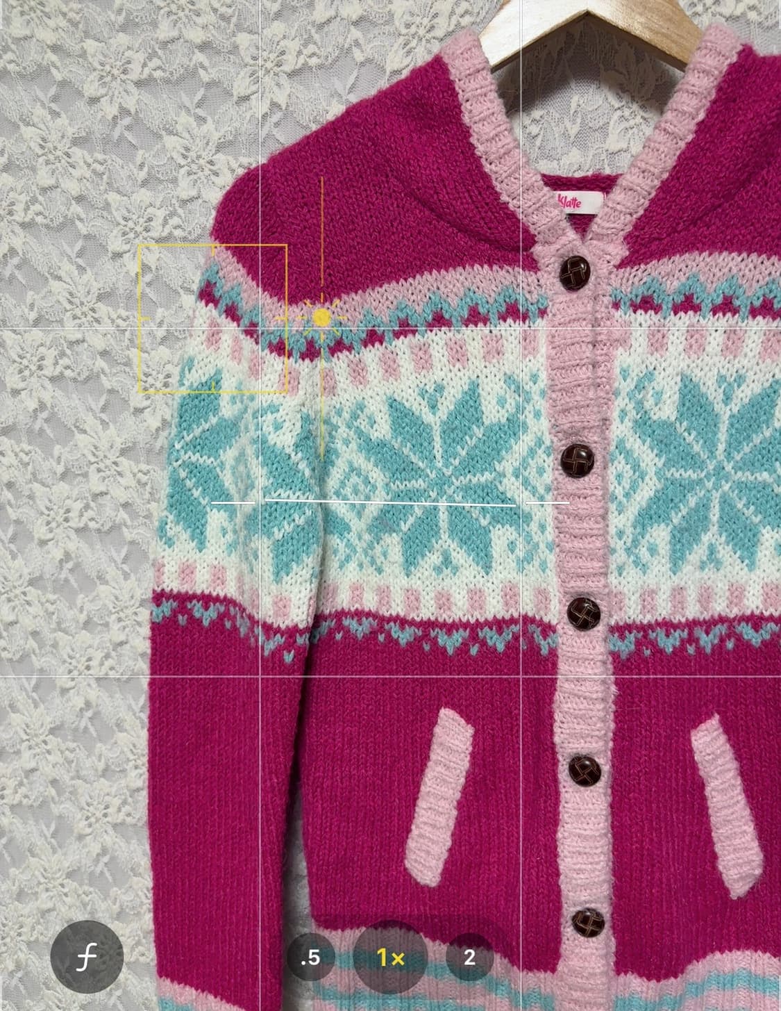 핑크 노르딕 후드 가디건 상품이미지10