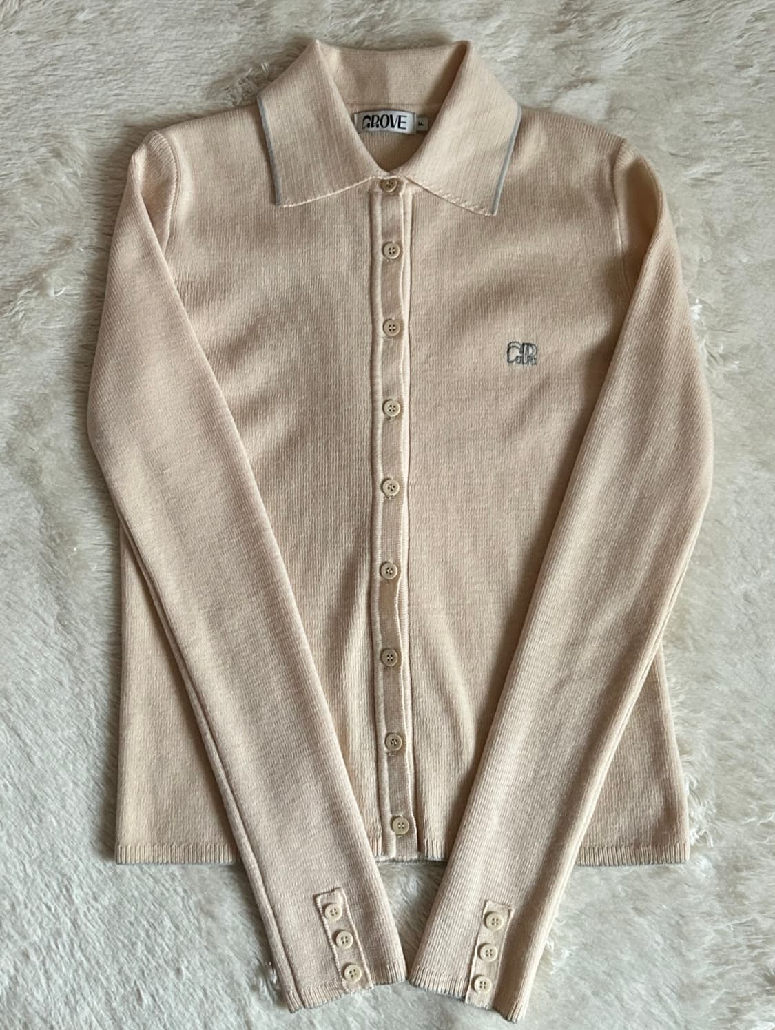 그로브 MILLS 니트 라이트 그레이, 아이보리 [차정원 착용] 상품이미지5