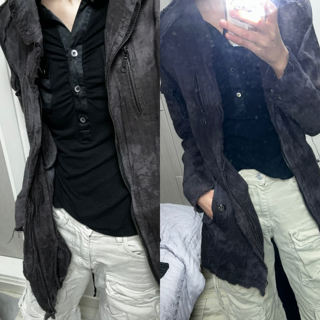 in the attic 그런지 롱 자켓 상품이미지1