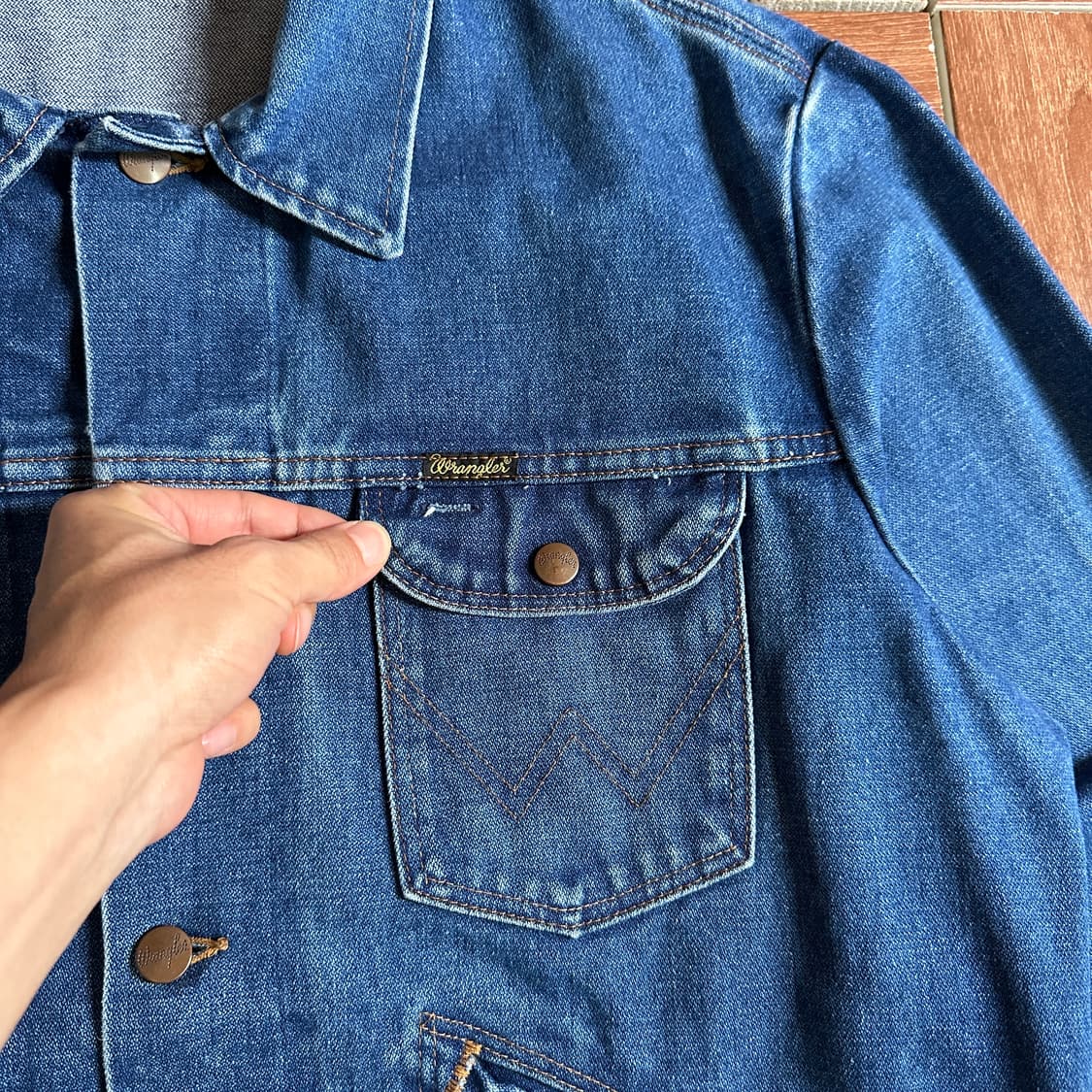 70-80’s Wrangler usa denim trucker 상품이미지3
