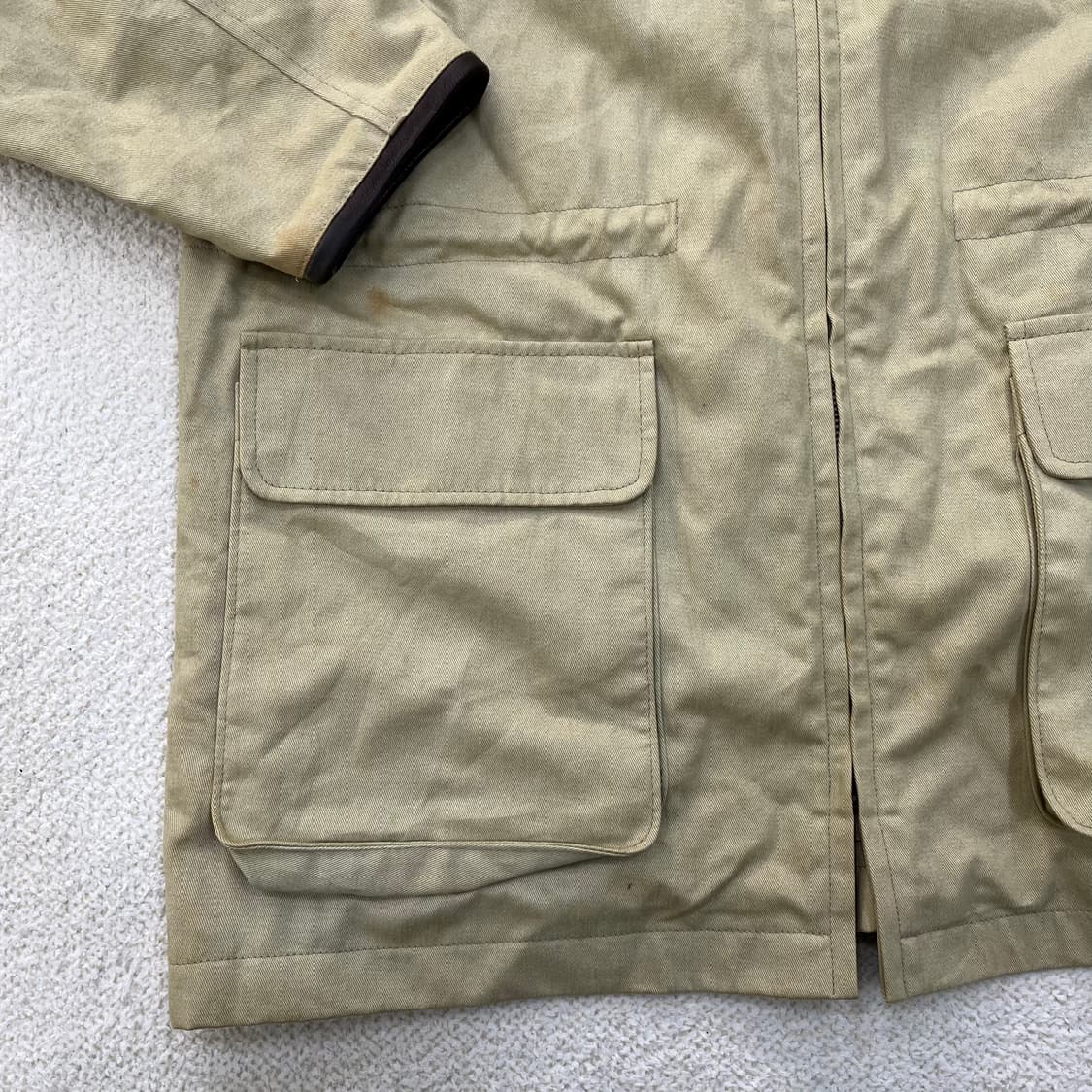 M 코치 레더카라 헌팅 워크 자켓 0310M 상품이미지4