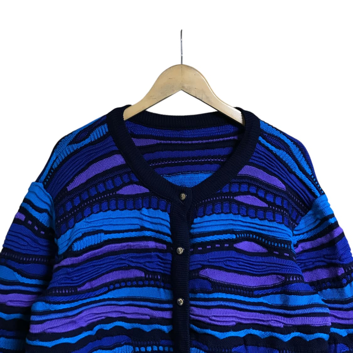 쿠지패턴 가디건 상품이미지2