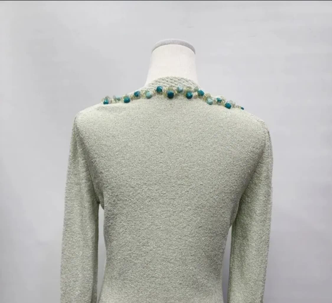 마인 비즈 장식 가디건 55 상품이미지5