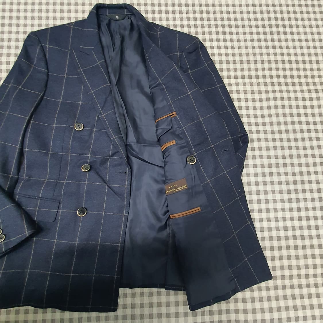 마에스트로 울100 더블버튼 블레이저 자켓 남자95 상품이미지5