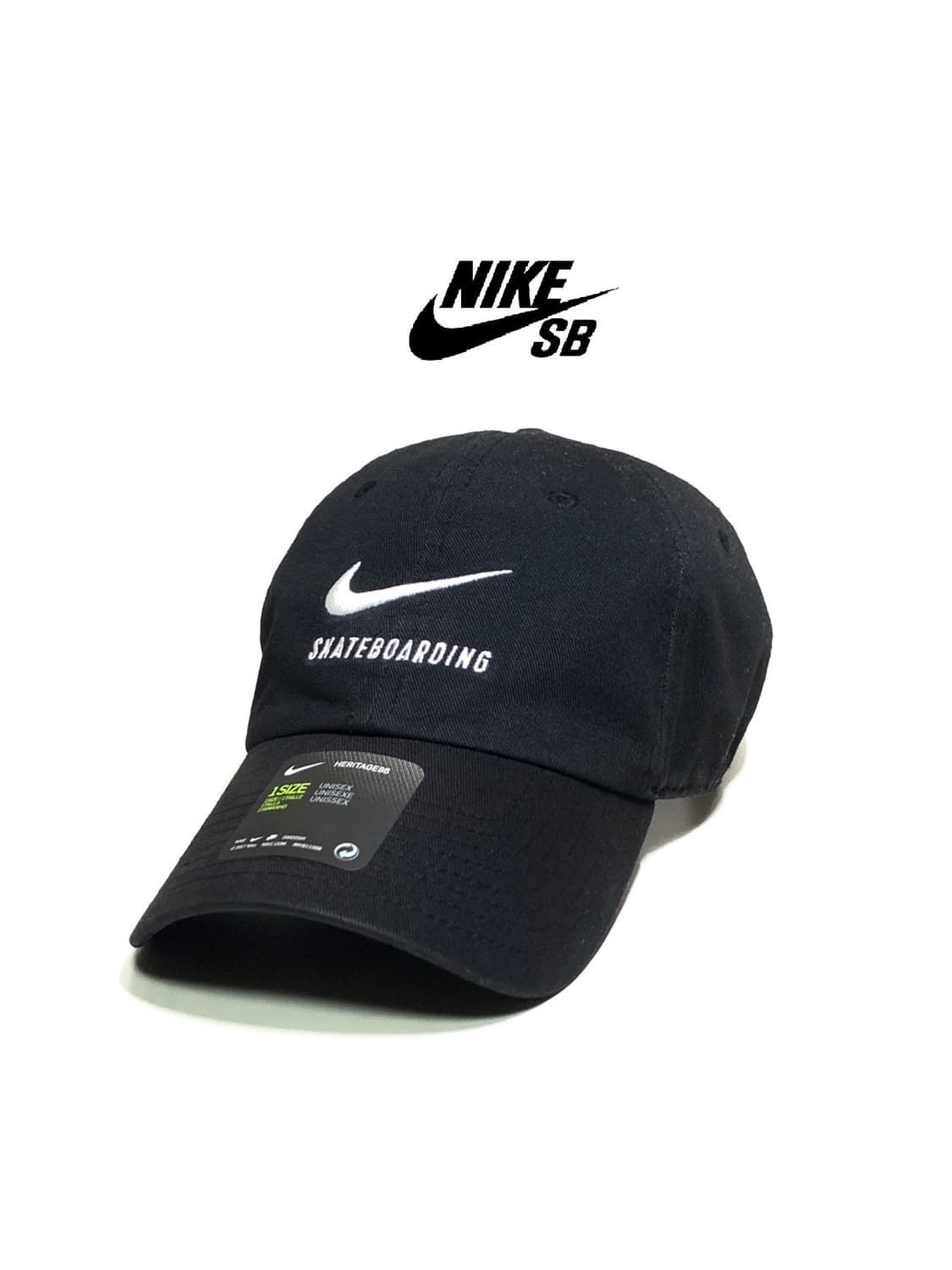 NIKE 나이키 헤리티지86 스케이트보딩 퓨추라 SB 블랙 볼캡 모자 상품이미지1