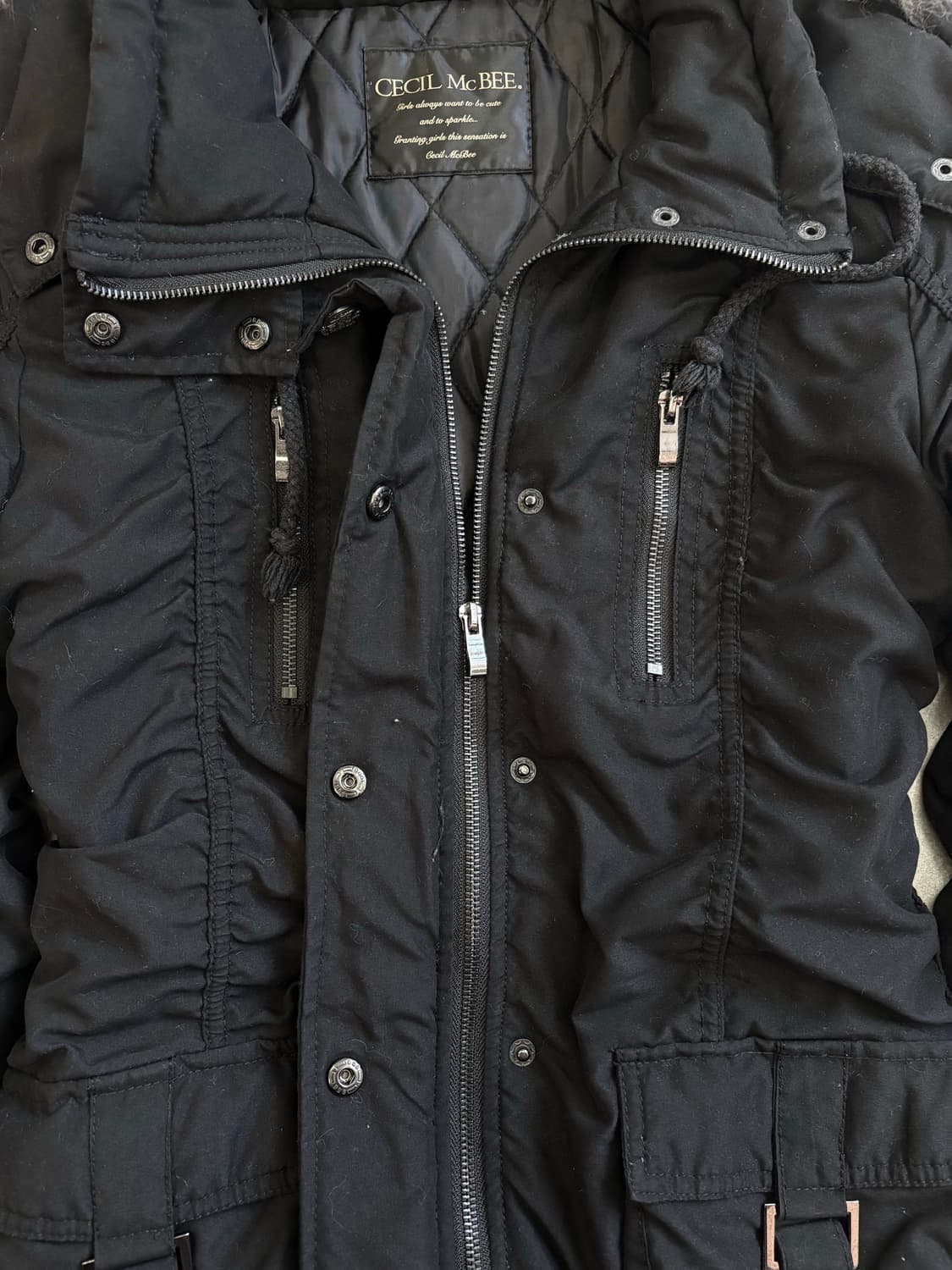 세실맥비 셔링 퍼 자켓 상품이미지4