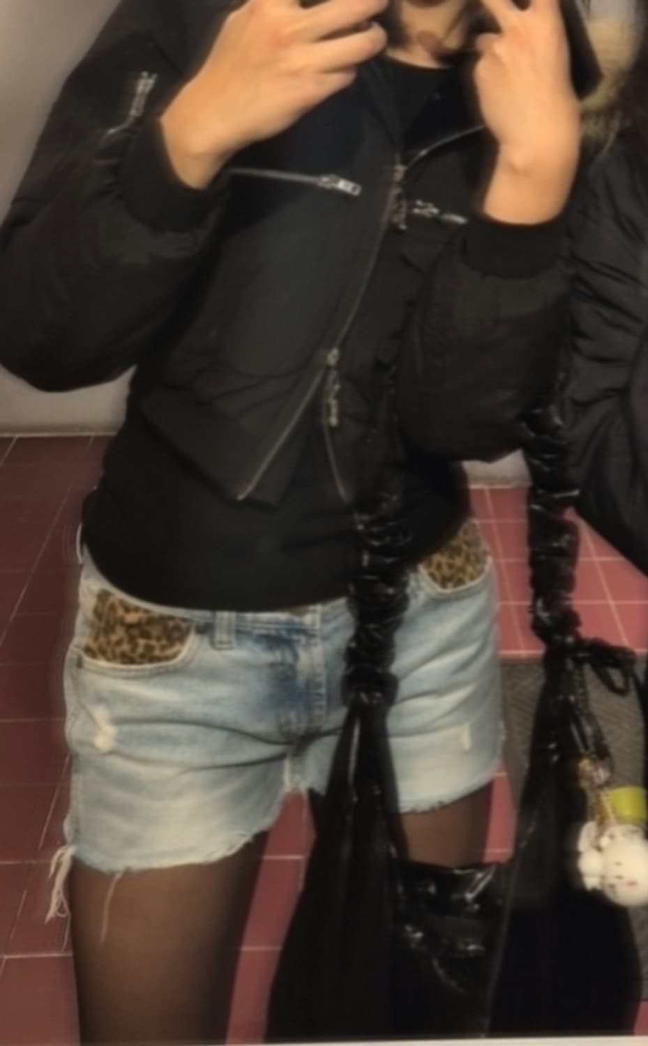 오네갸루깔 레오파드 숏팬츠 상품이미지2