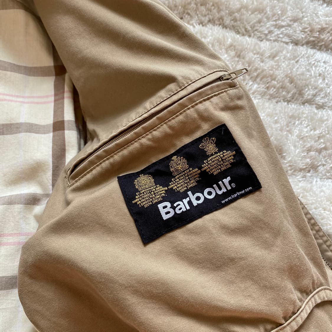 바버 인터네셔널 Washed Twill 자켓 스몰 상품이미지9