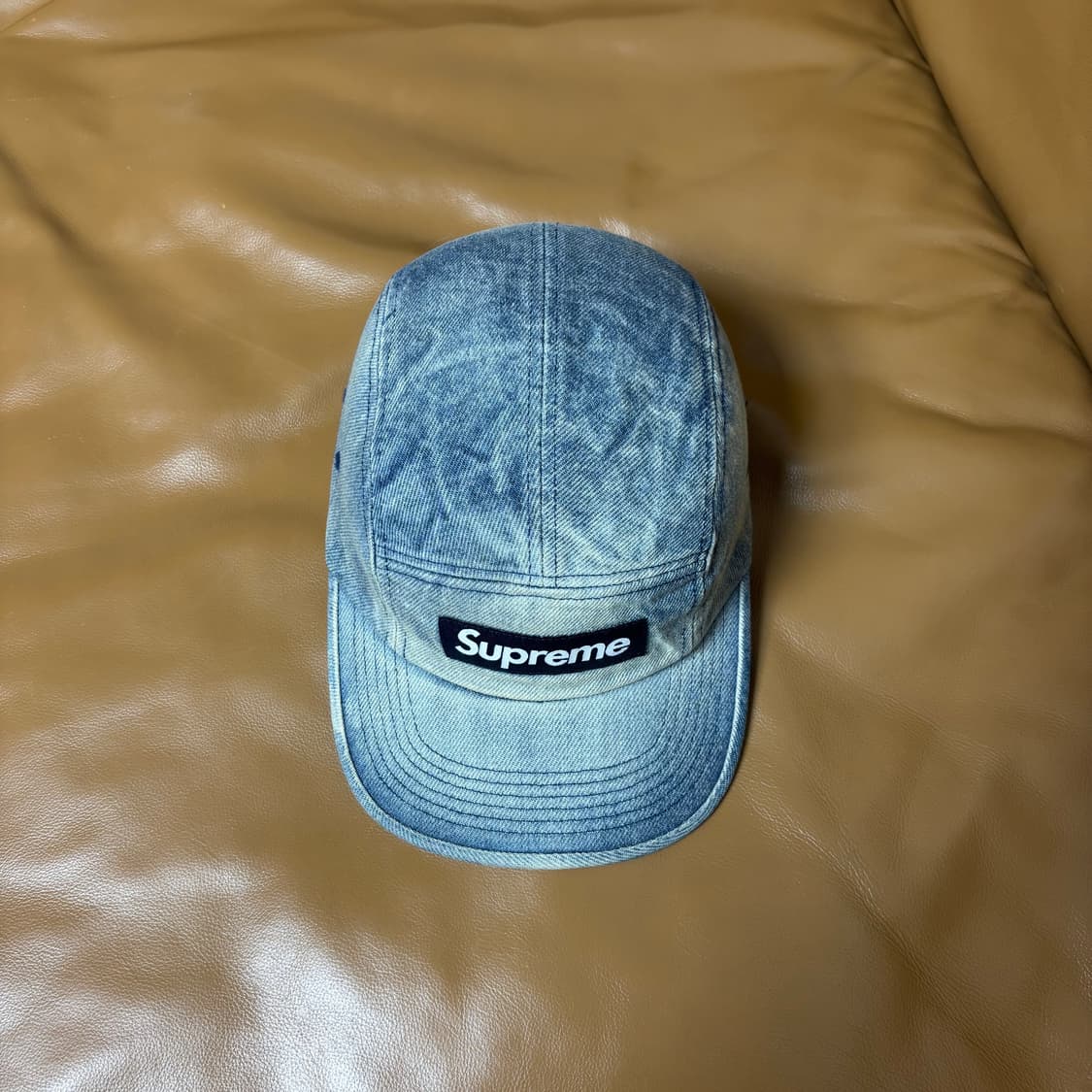 Supreme 슈프림 24ss 워시드 더티 인디고 데님 캠프캡 모자 상품이미지5