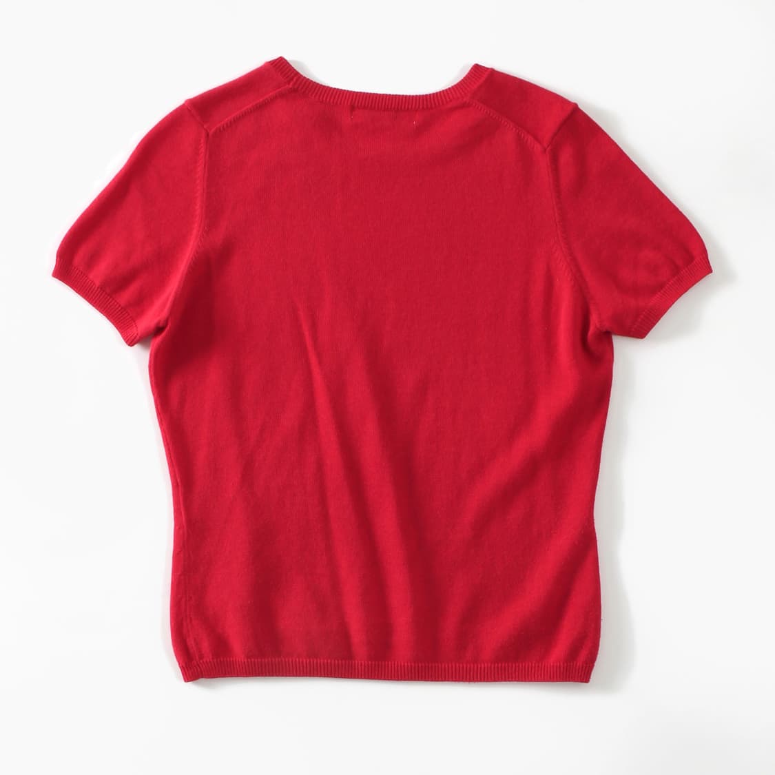 버버리 Burberry 빈티지 블루라벨 레드 반팔 여름 니트 상품이미지8